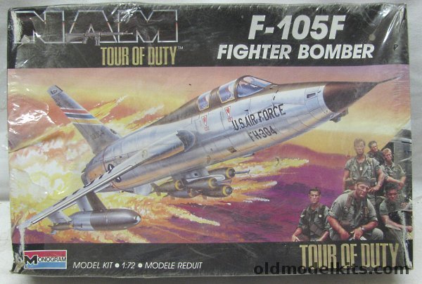 Monogram 1/72 North American F-105F Fighter Bomber 'NAM - Tour of Duty', 5450 plastic model kit